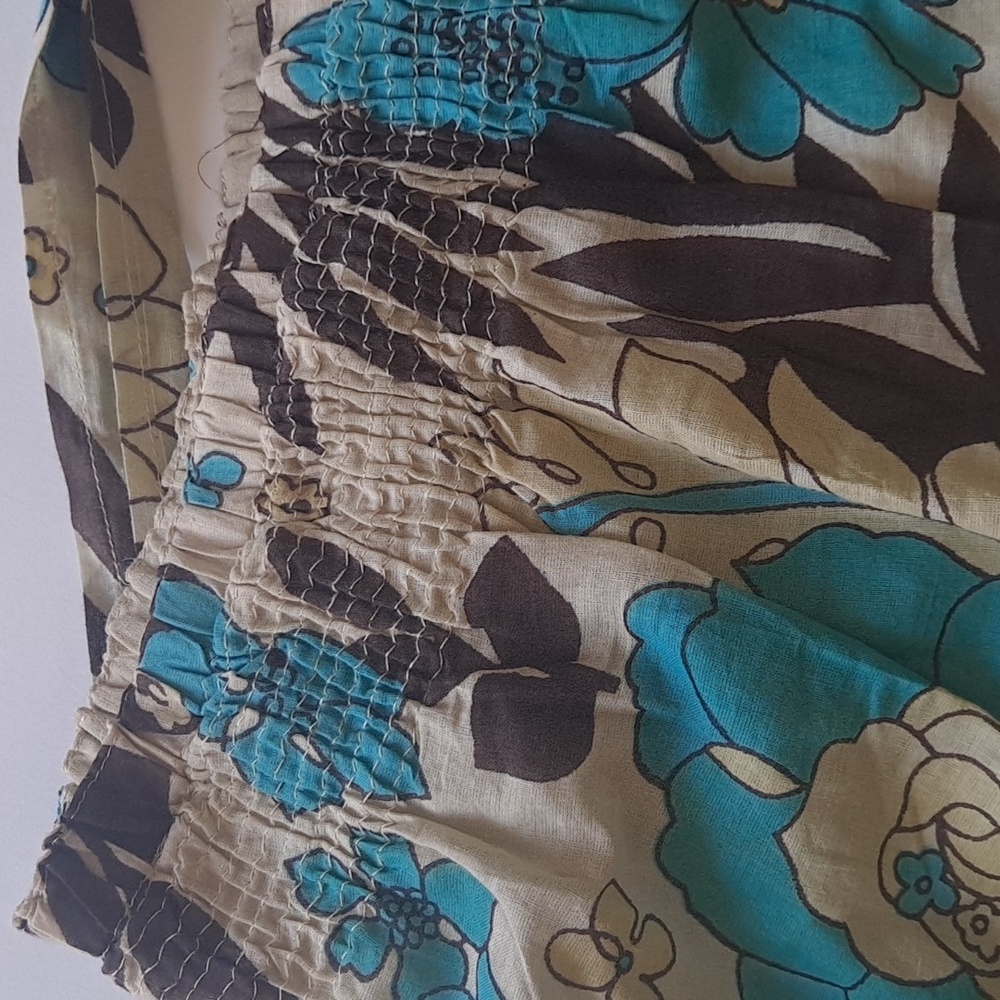 Energie Size S Floral Skirt with Elastic Waist 100% COTTON - Picture 5 of 5